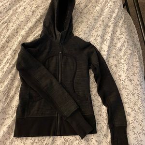 Lululemon Scuba Jacket - heather dark grey/black